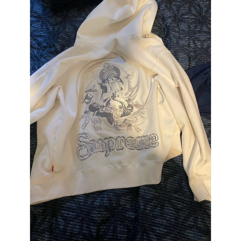 supreme white zip up